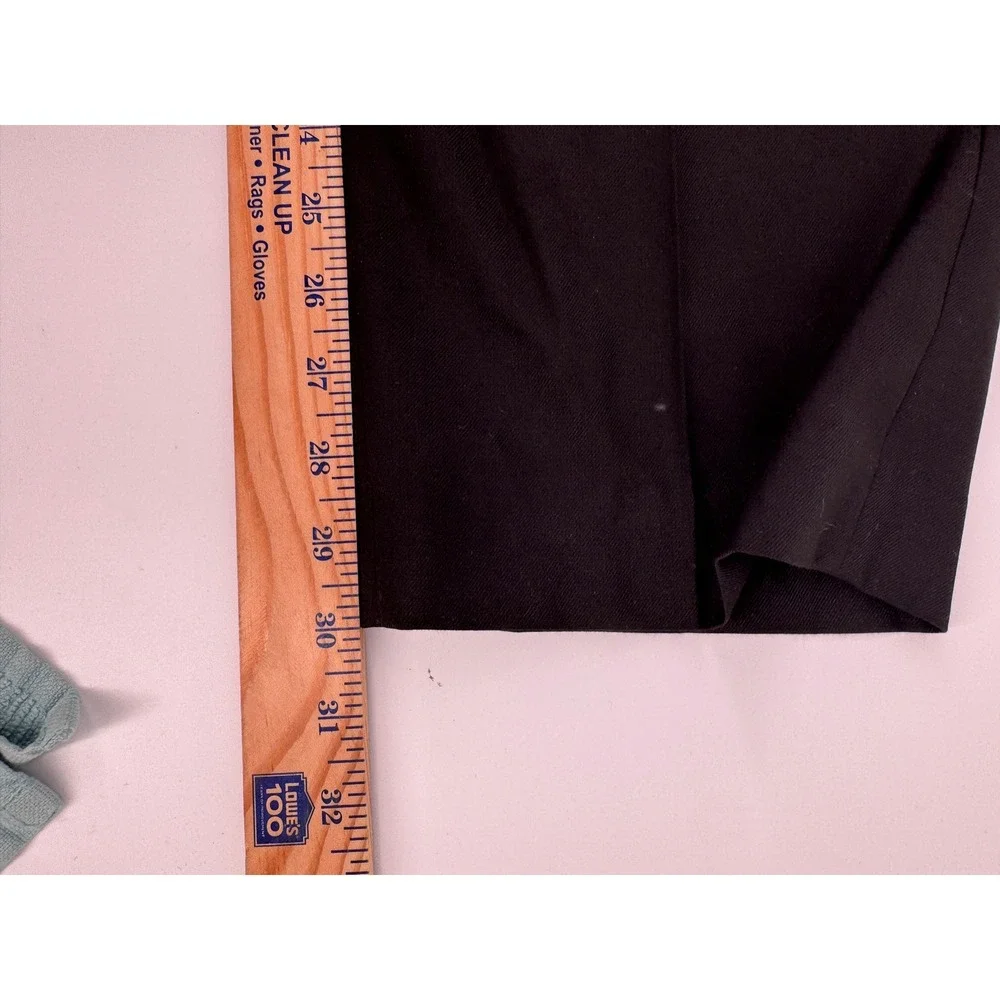 Ralph Lauren Men's Black Dress Pants 36x30  Classic Fit Polyester Rayon‎ Blend